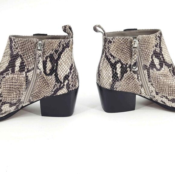 New Linea Paolo Sevilla II Booties Snakeskin Leather Ankle Boots Womens 5 - Picture 4 of 10